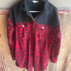Maurices fleece button up